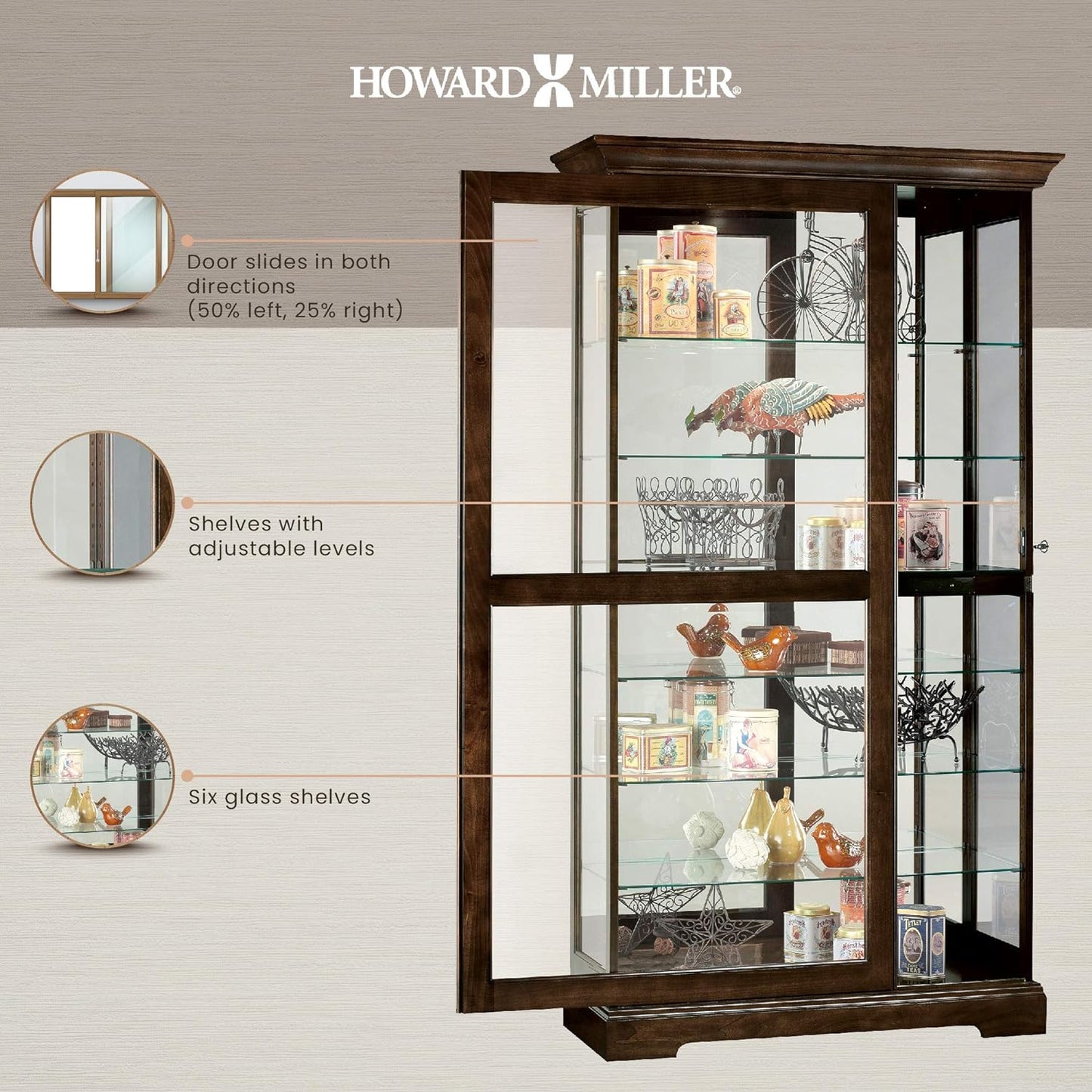 Howard Miller Tyler Curio Cabinet