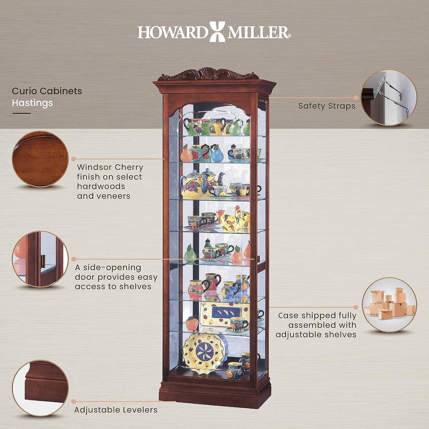 Howard Miller Hastings Curio Cabinet