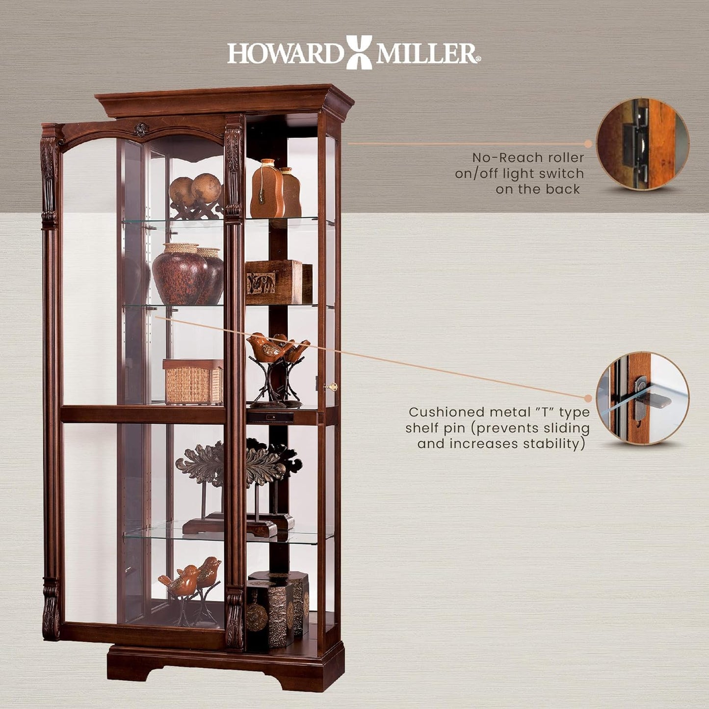 Howard Miller Bernadette Curio Cabinet