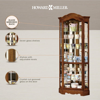 Howard Miller Jamestown II Corner Curio Cabinet