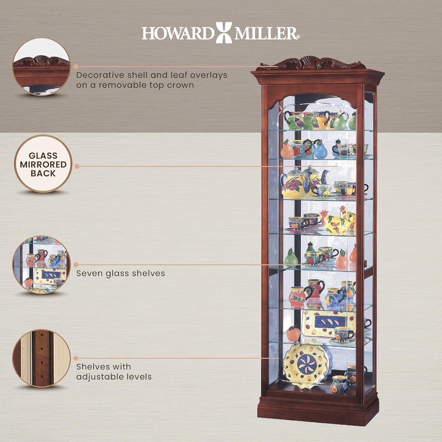 Howard Miller Hastings Curio Cabinet