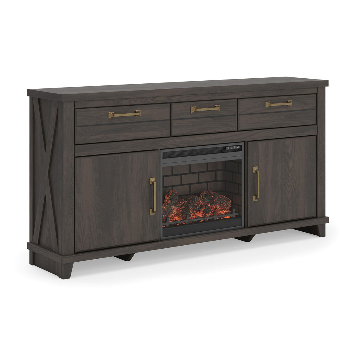 Brazen Valley - TV Stand With Fireplace Option