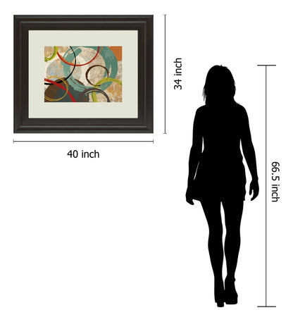Away We Go Il By Katrina Craven - Framed Print Wall Art - Beige