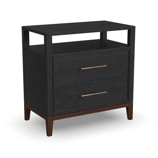 Waterfall - Nightstand - Deep Ebony