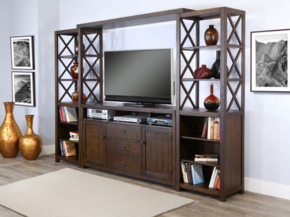 Homestead - Entertainment Wall (66,B,2Xp) - Tobacco Leaf