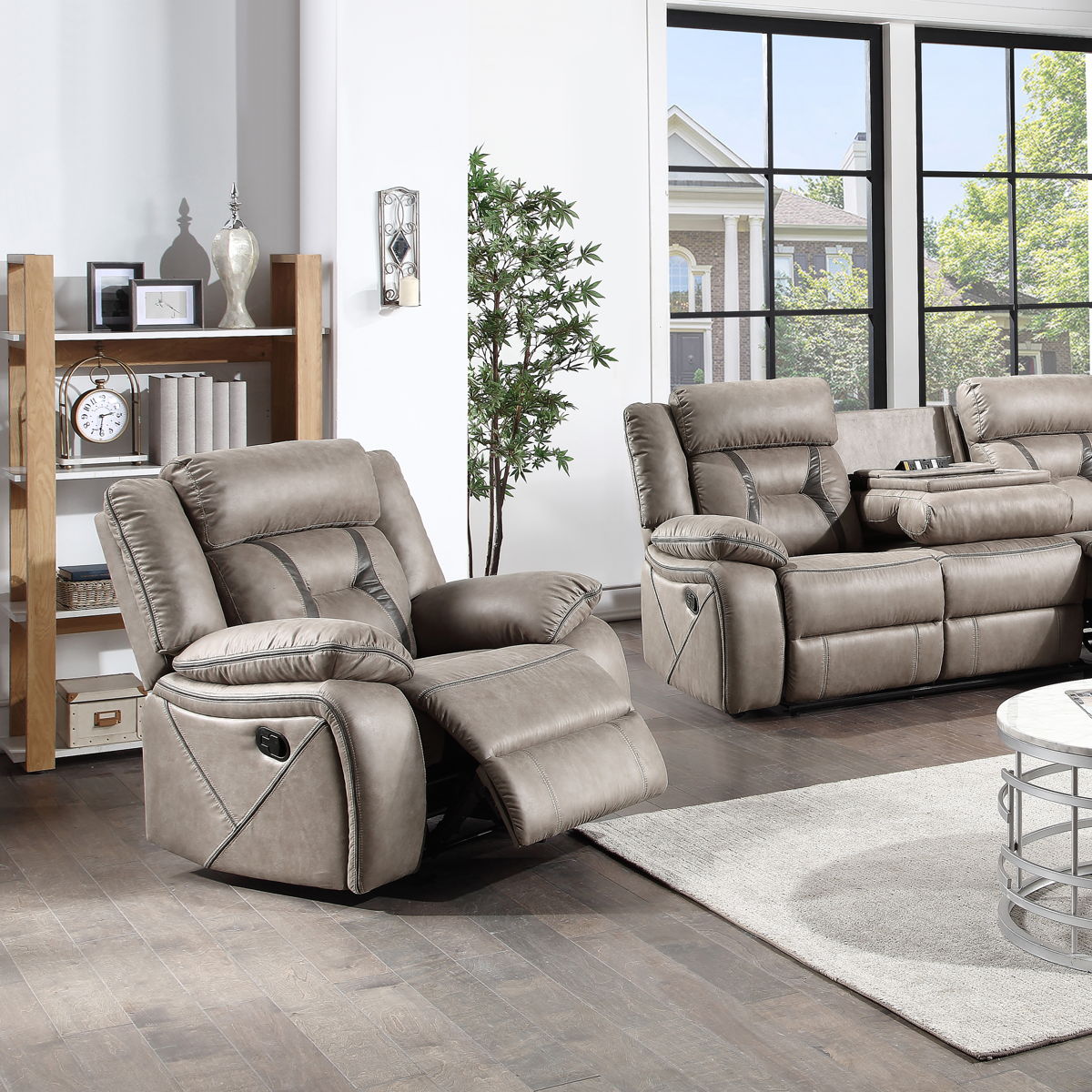 Tyson - Glider Recliner - Pearl Silver