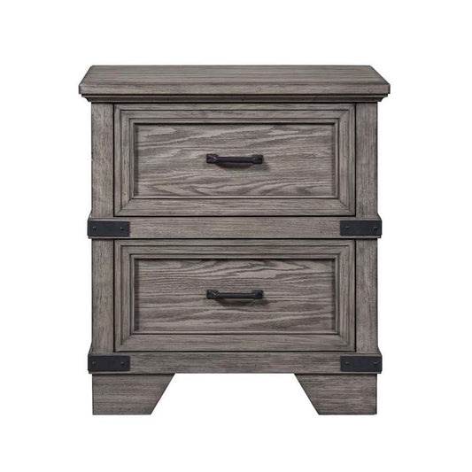 Forge - Nightstand - Brushed Steel