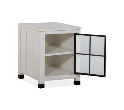 Harper Springs - Chairside End Table - Silo White