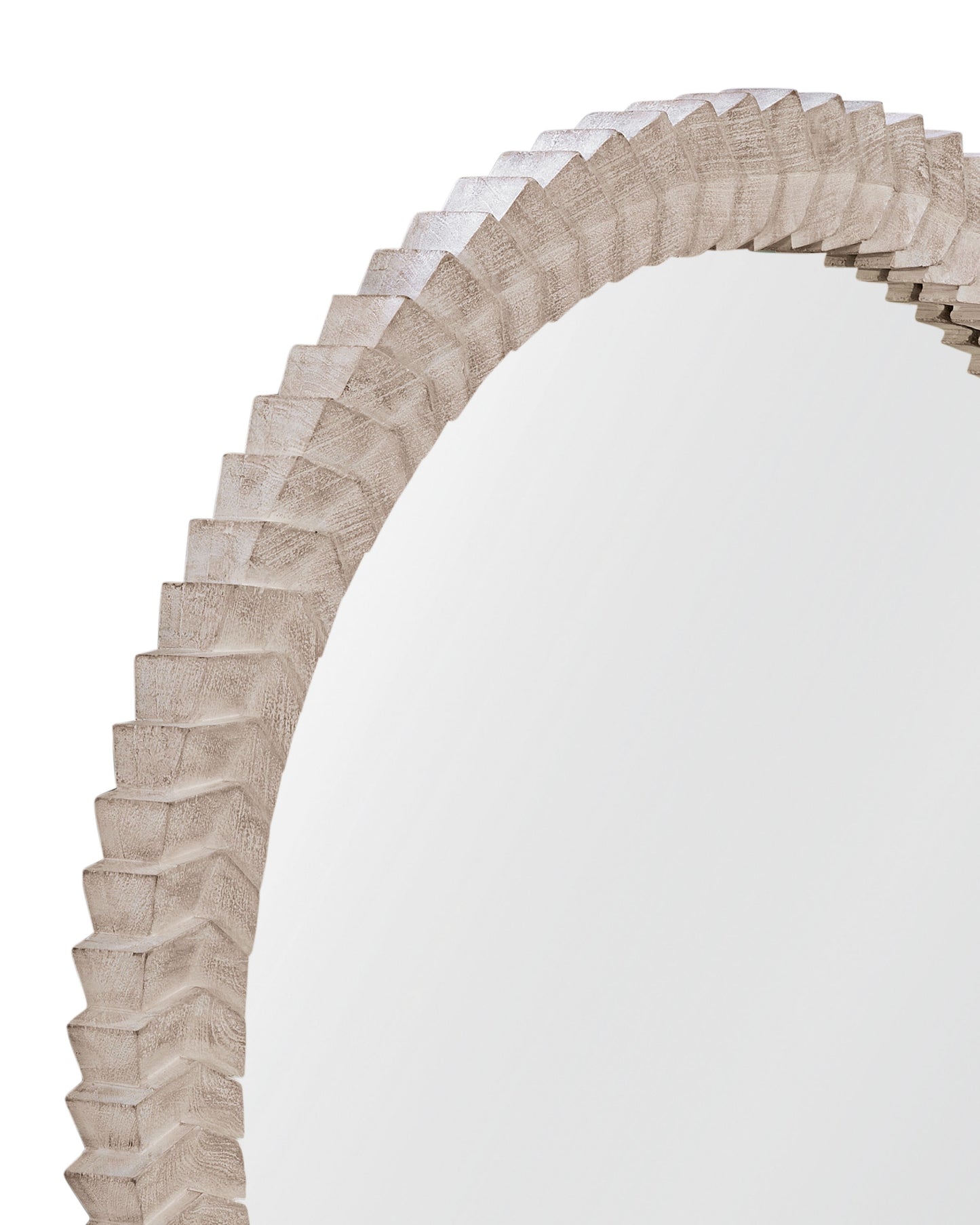 Claire - Wall Mirror - White Wash