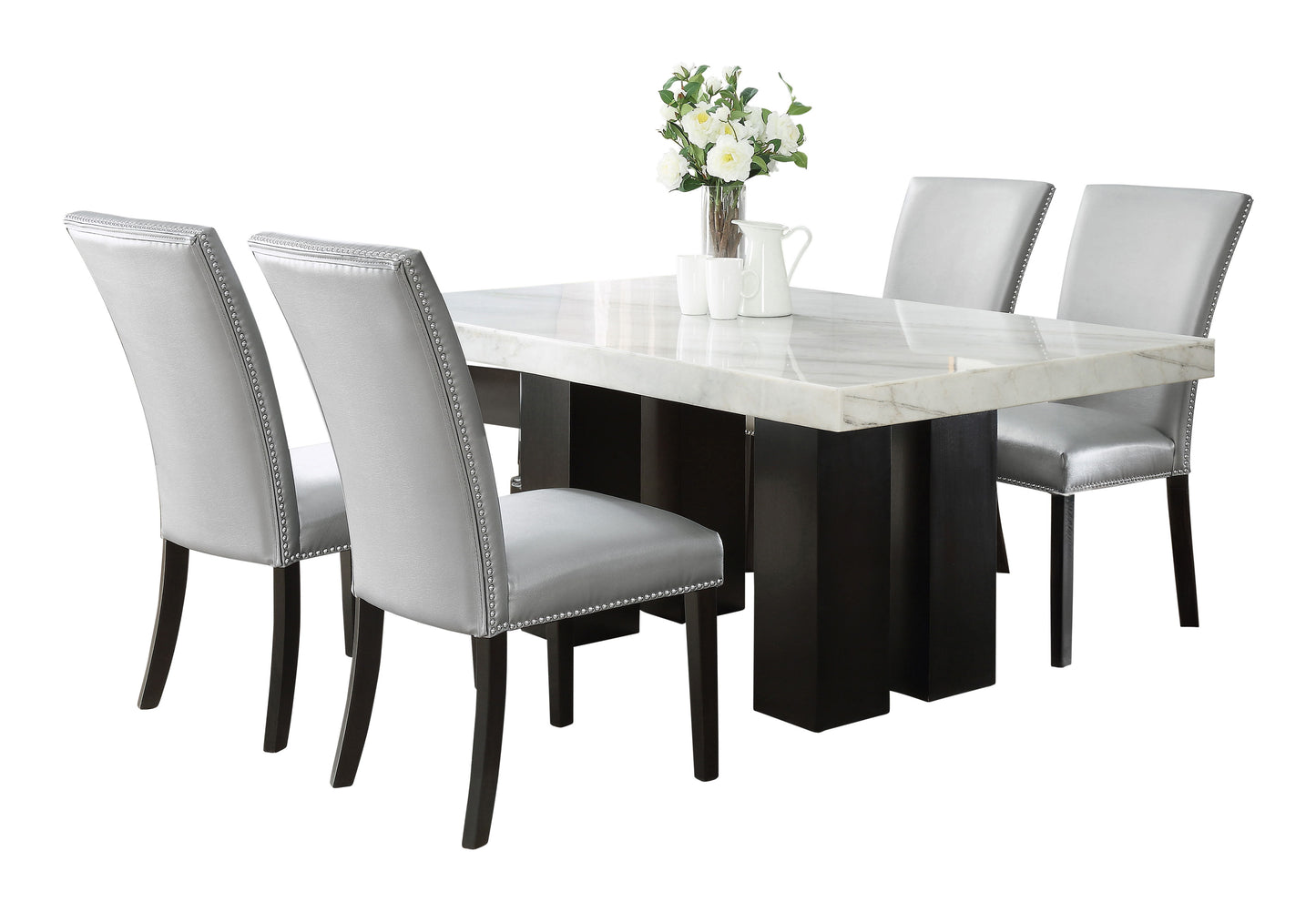 Camila - Rectangular Dining Set - White Top