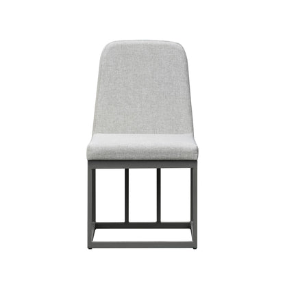 Navarro - Outdoor Dining Upholstered Side Chair - Mocha