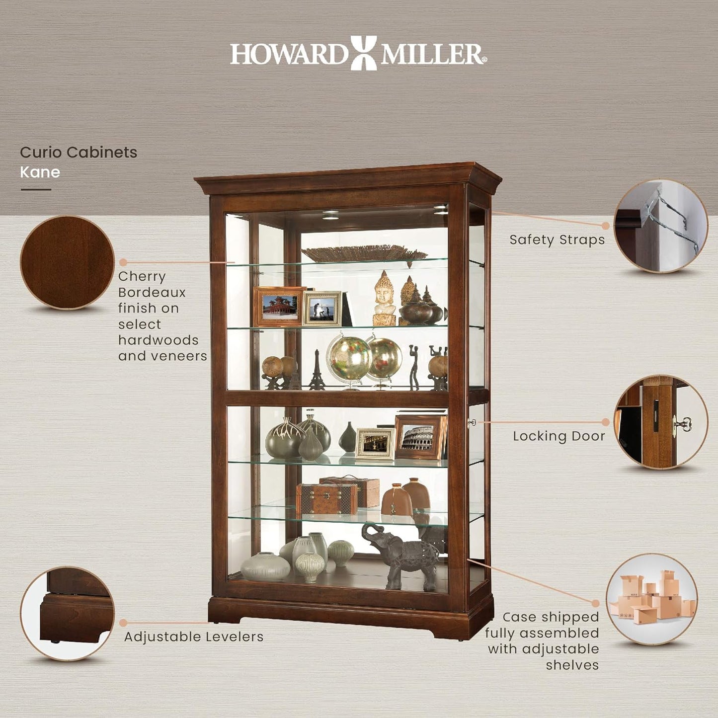 Howard Miller Kane Curio Cabinet