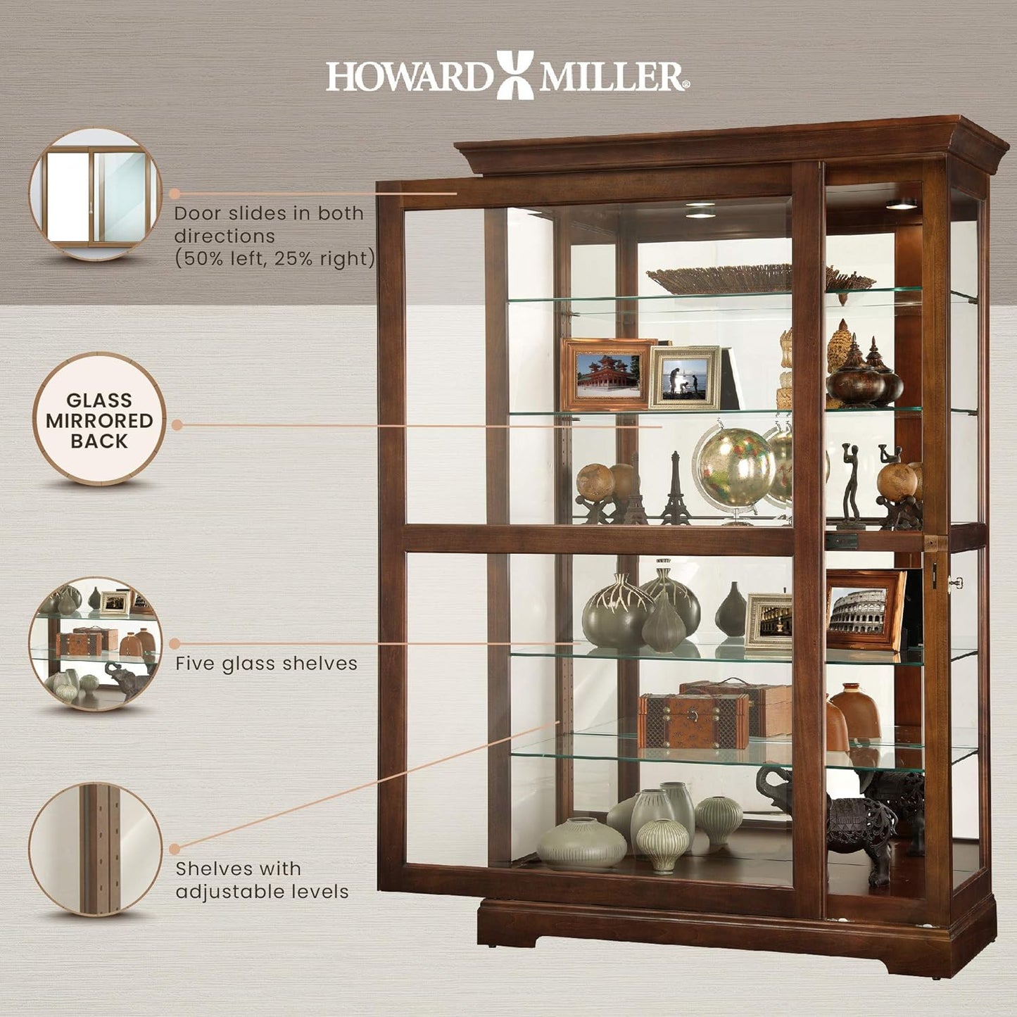 Howard Miller Kane Curio Cabinet