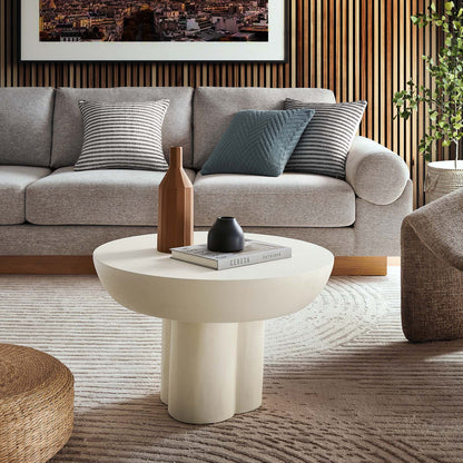 Caspian Round Concrete Coffee Table