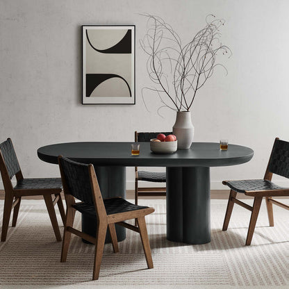 Aura Round Concrete Dining Table - Industrial - Dining Tables - by Trueform  Concrete, LLC