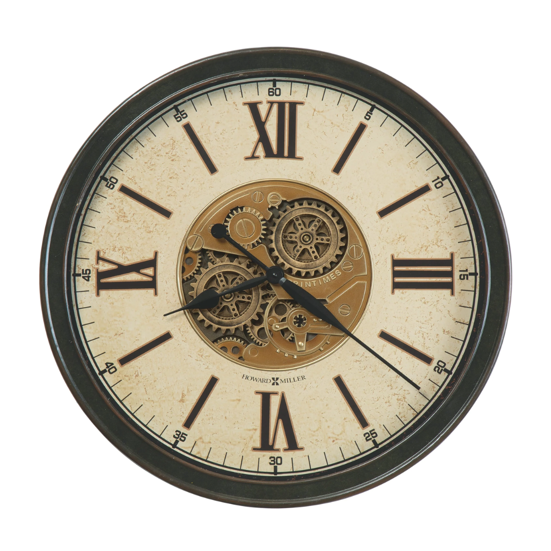 Howard Miller Hansel Oversized Moving Gears Wall Clock