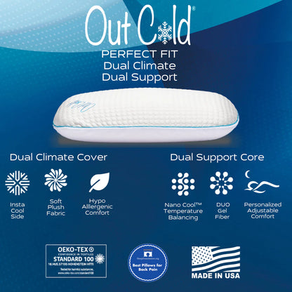 Out Cold Perfect Fit Adjustable Pillow