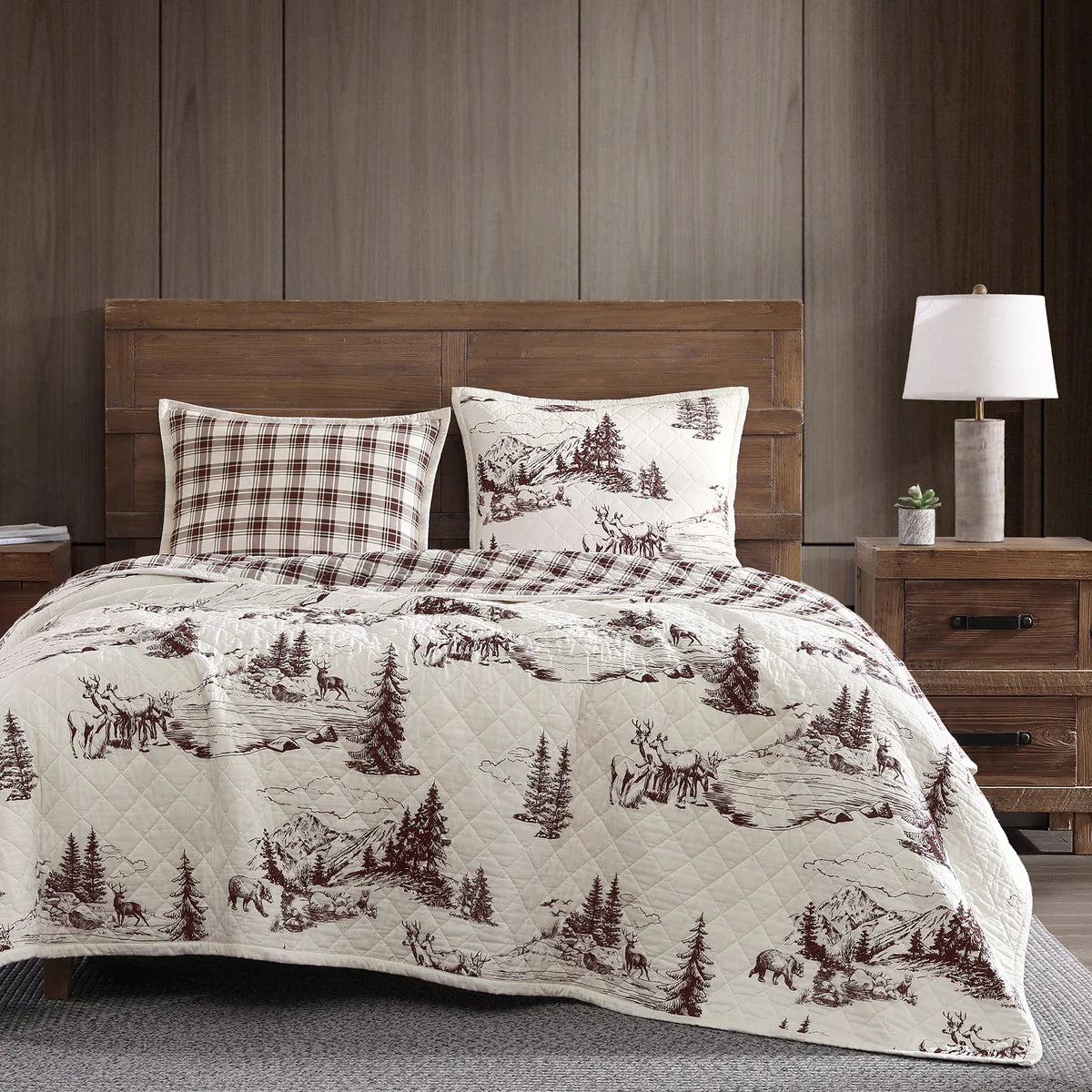 White Pine Reversible Quilt Set