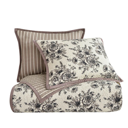 Lyla Floral Reversible Quilt Set