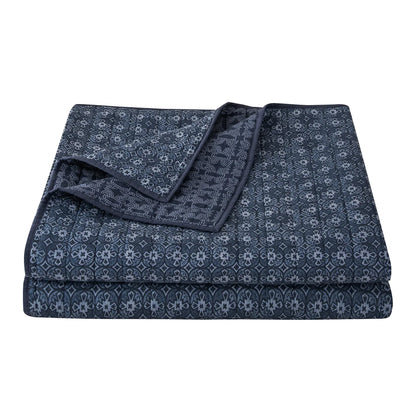 Indigo Reversible Quilt Set