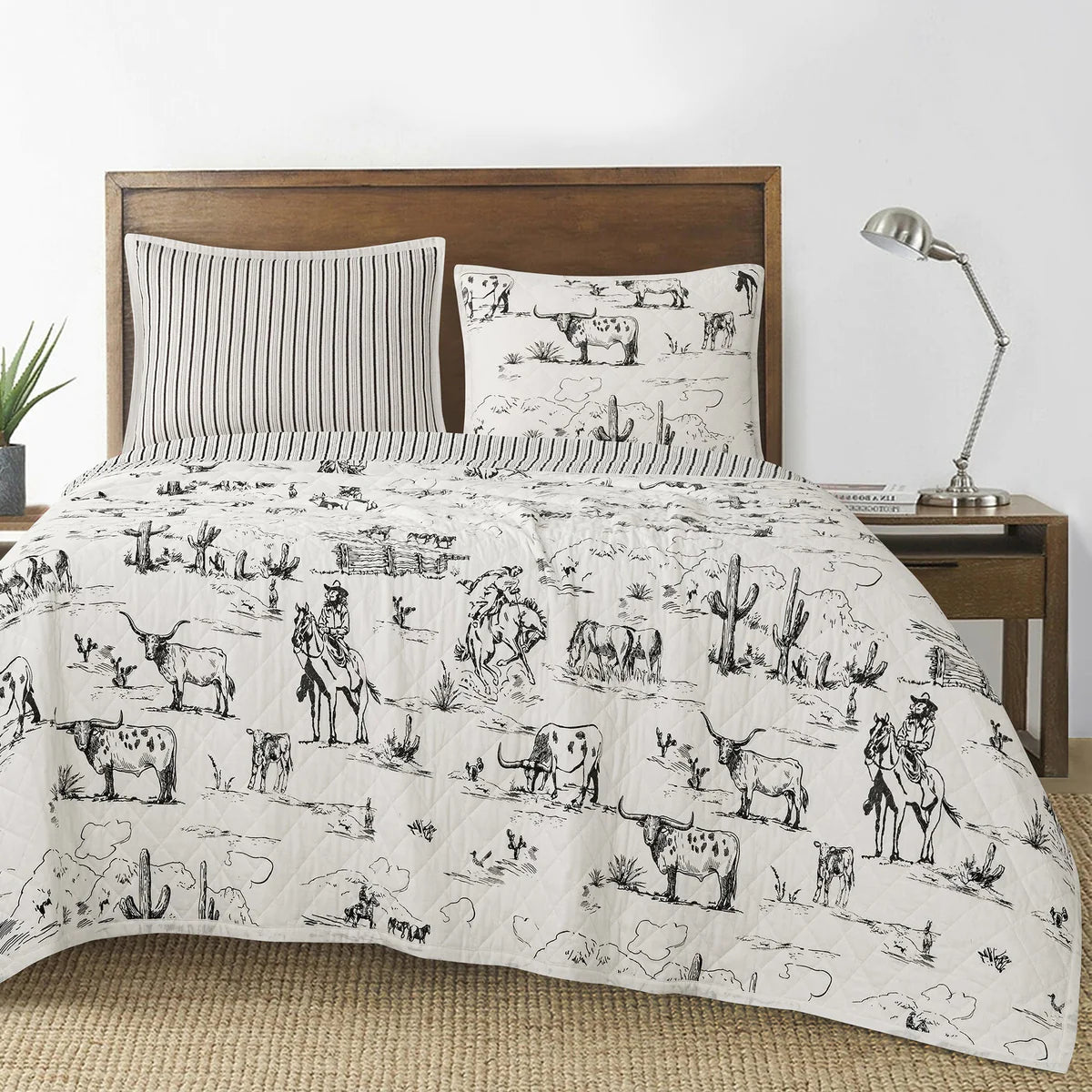 Ranch Life Western Reversible Quilt Set