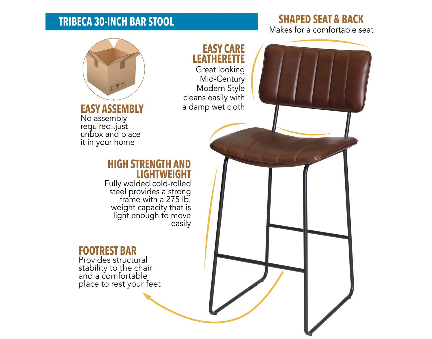 Tribecca Bar Stool