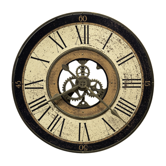 Howard Miller Brass Works Oversized Wall Clock