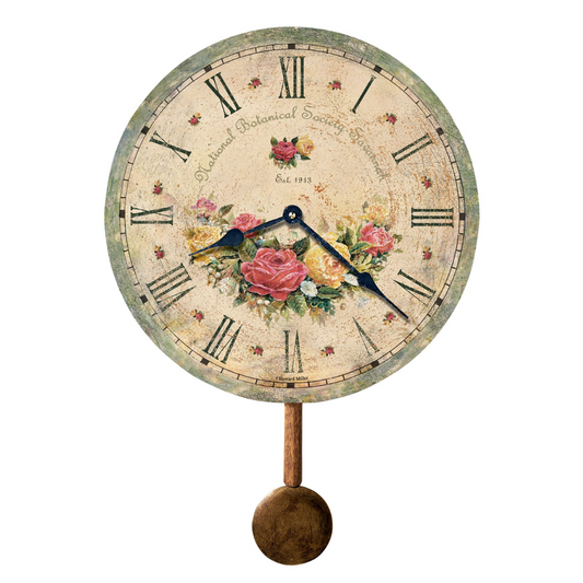 Howard Miller Savannah Botanical Society VI Pendulum Wall Clock