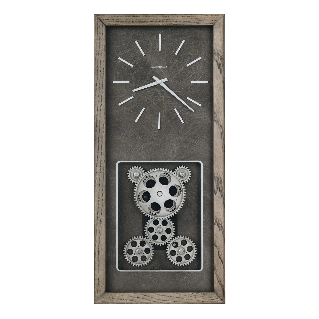 Howard Miller Kelby Visible Moving Gears Wall Clock