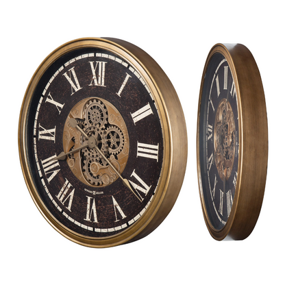 Howard Miller Keith Oversized Moving Gears Wall Clock