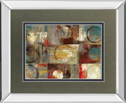 All Around Play By Tom Reeves - Mirror Framed Print Wall Art - Red