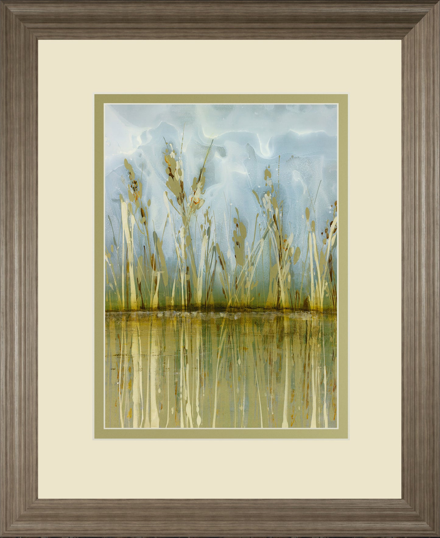 Allure By Hollack - Framed Print Wall Art - Blue