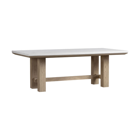 Cornerstone - Stone Top Table - French Oak