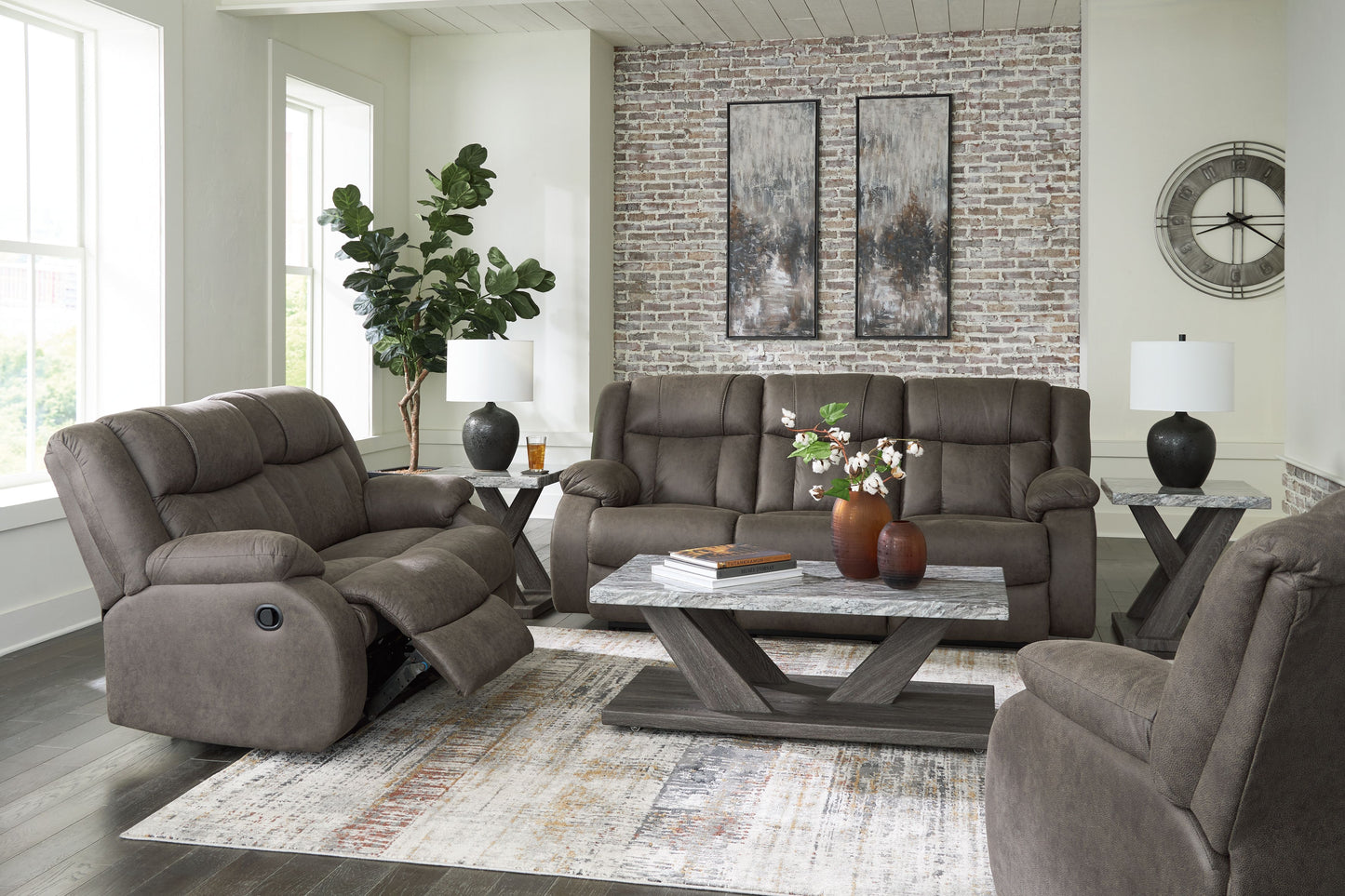 First Base - Reclining Living Room Set