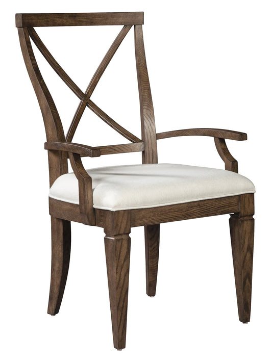 Hekman Solid Oak Wexford Upholstered Armchair