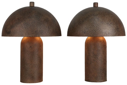 Bronze Canopy - 17 X 13 - Metal Accent Lamp (Set of 2) - Textured Antique Bronze
