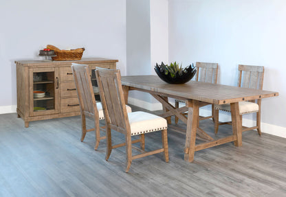 Vivian - Rectangular Dining Table With Extensions - Light Brown