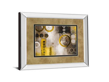 Yellow Liberated By Michael Marcon - Mirror Framed Print Wall Art - Gold