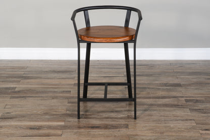 Metroflex - Barstool With Wood Seat