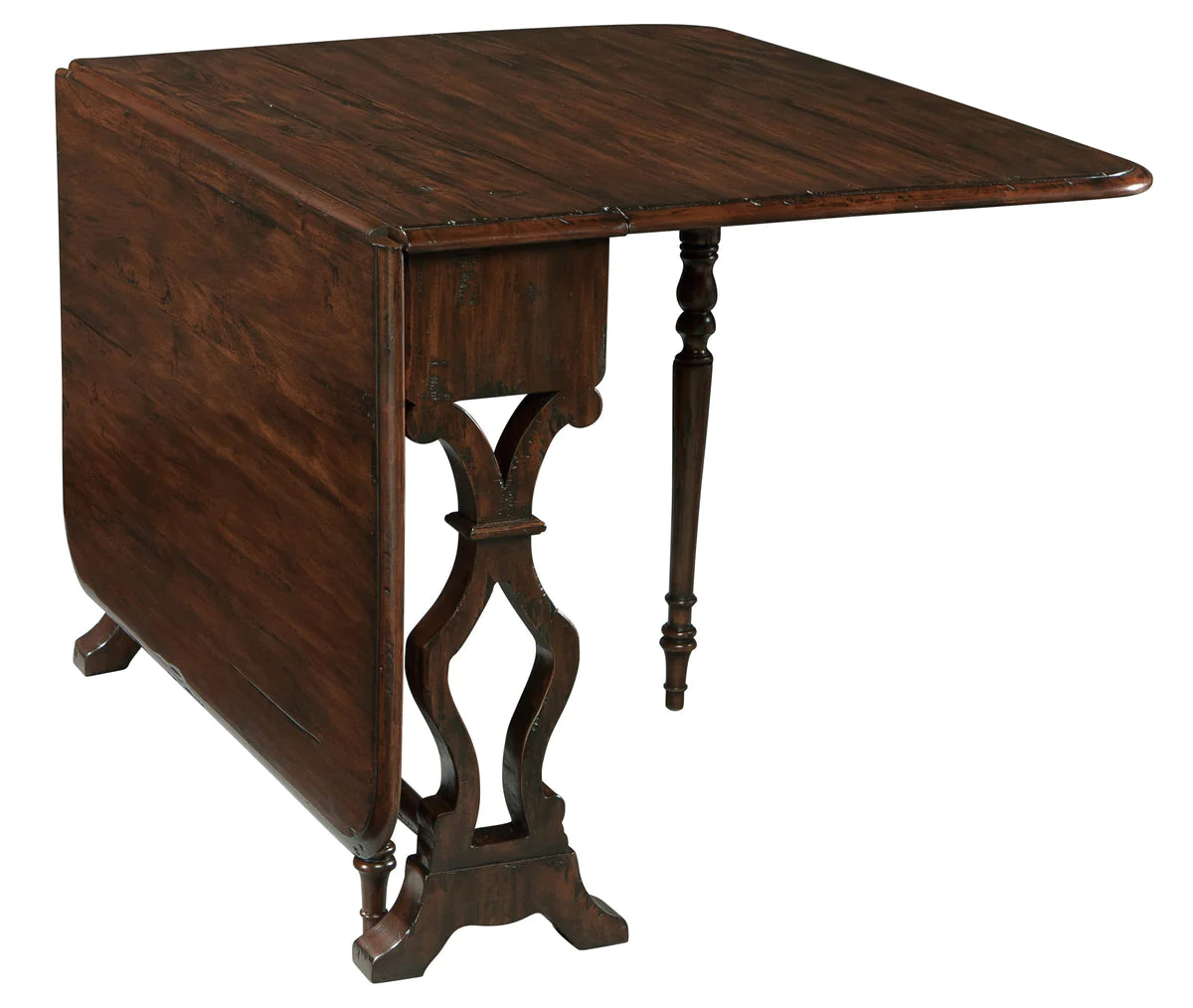 Hekman Solid Mahogany Drop-Leaf Dining Table