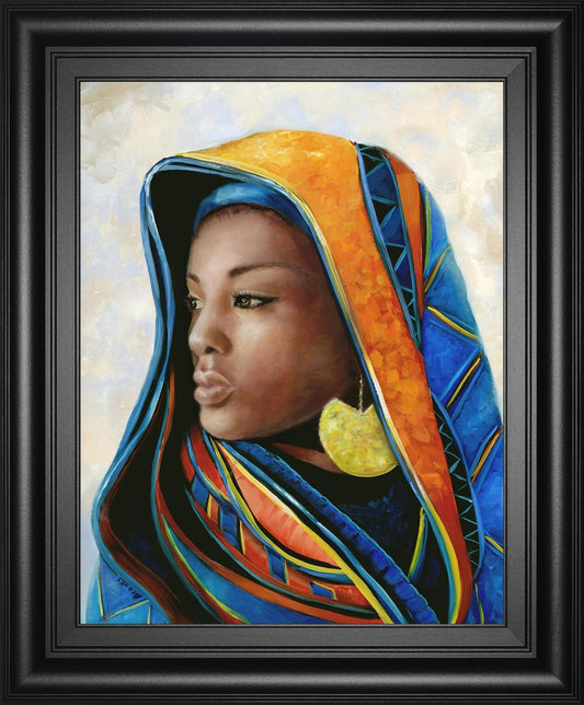 22x26 Soulful Beauty II By Donna Brooks - Blue