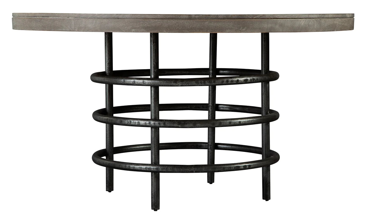 Hekman Grey Sedona Round Mango Wood Dining Table