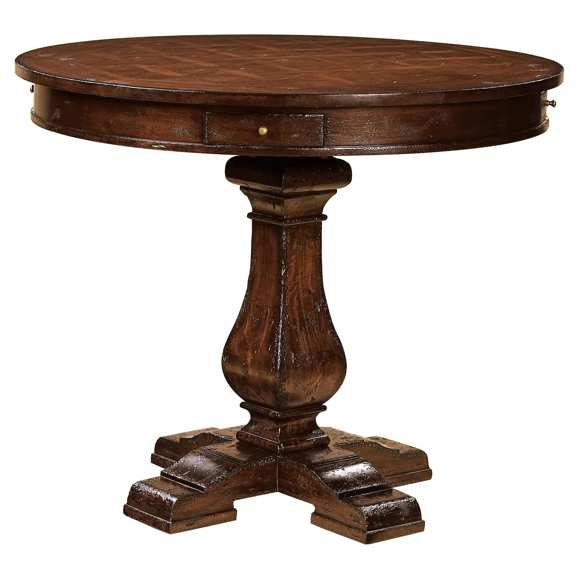 Hekman Mahogany Diamond Band Pub Game Table