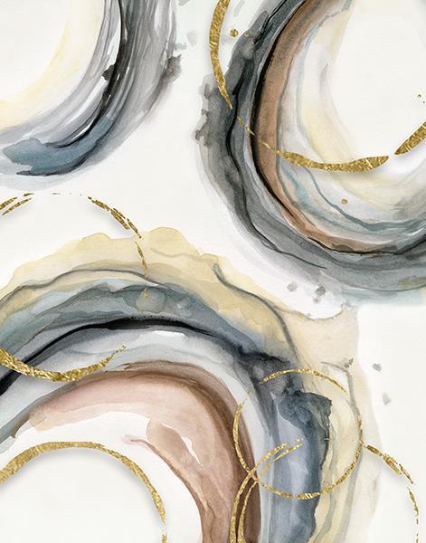 Gold Elasticity II By Nan (Framed Small) - Beige