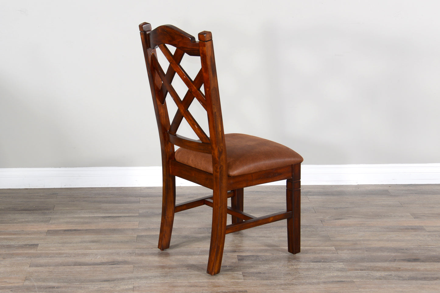 Santa Fe - Double Crossback Chair - Dark Brown