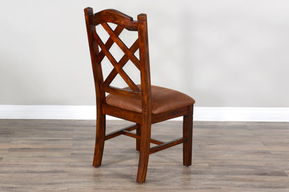 Santa Fe - 41" Double Crossback Chair - Dark Brown