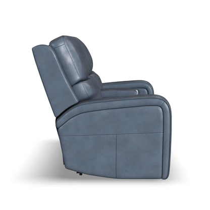 Oasis - Power Reclining Loveseat With Console, Power Headrests, Lumbar, Heat & Massage