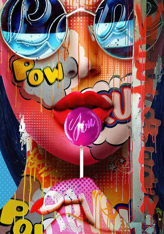 Pow (Framed) - Pink