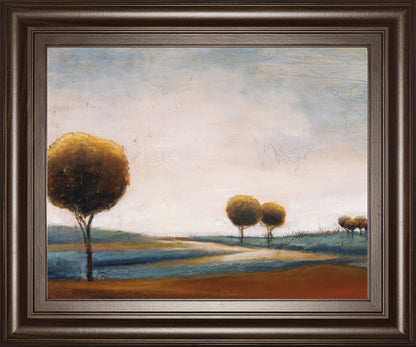 Tranquil Plains I By Ursula Salemink-Roos - Framed Print Wall Art - Dark Brown