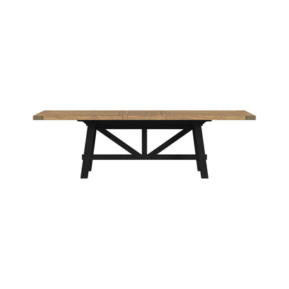 Hendricks - Trestle Table - Rustic Wheat / Raven